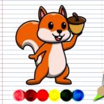 Squirrel Coloring Adventure